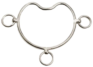 Curve Mouth Anti Rearing Bit - S/Steel, hingstebitt - Høymyr Stall og ...
