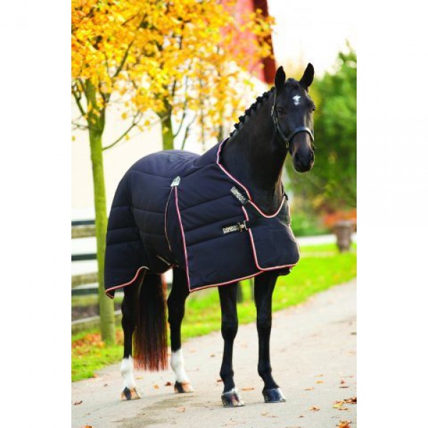 Housse De Cou Rambo Optimo Horseware - Taille Moyenne/grande, Bleu Marine, état Correct