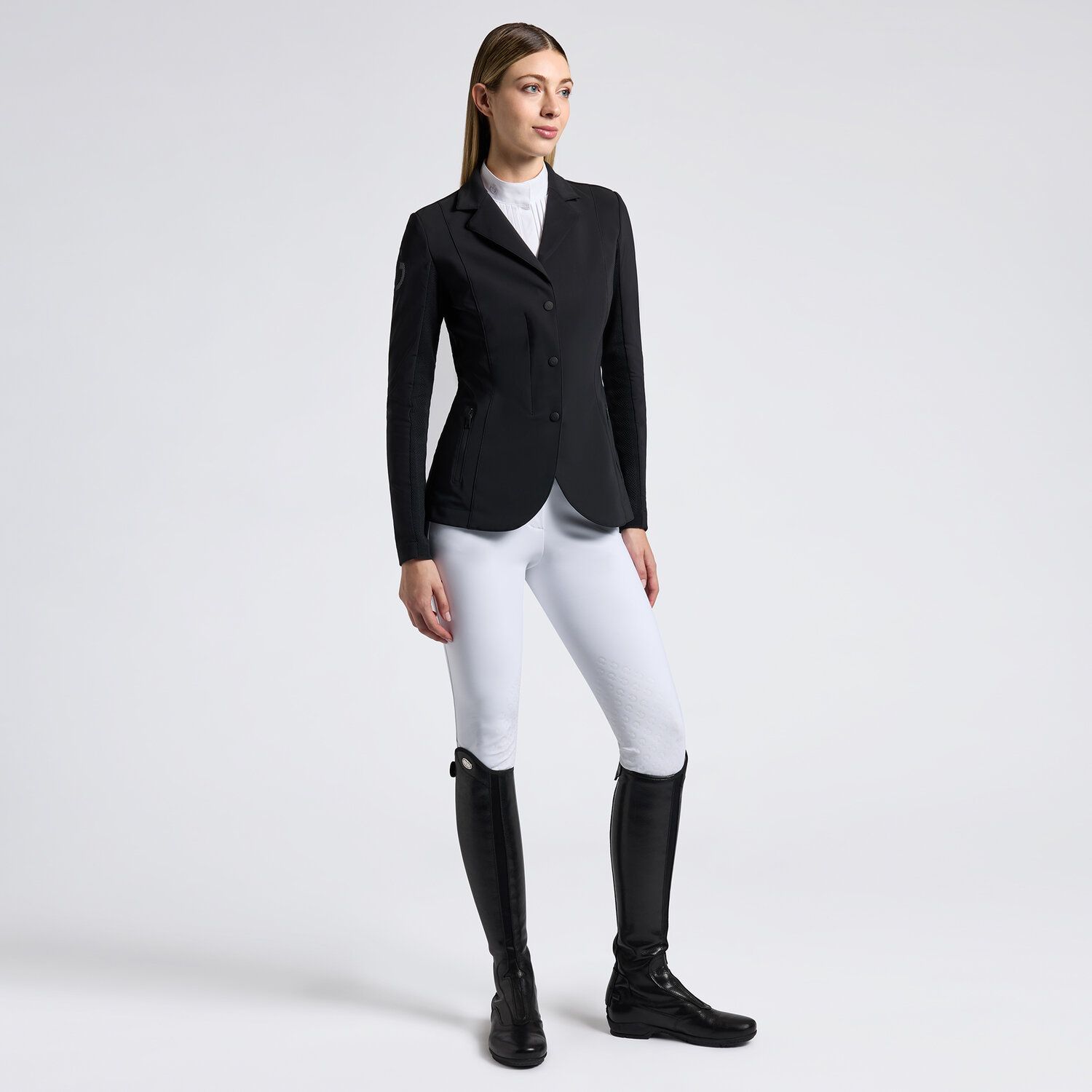 Sweat à Capuche Cavalleria Toscana - Femme - Bleu Marine - Taille M - Fermeture éclair Intégrale